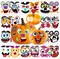 Make Pumpkin Face Stickers in 20 Designs, Halloween Stickers for Kids Halloween Party Favors Trick or Treat Party Supplies